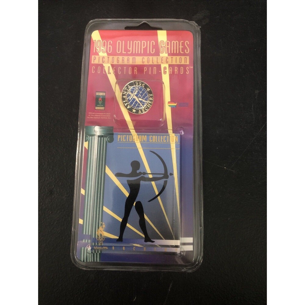 1996 Olympic Games Pictogram Collection Pins on Card Sealed Archery